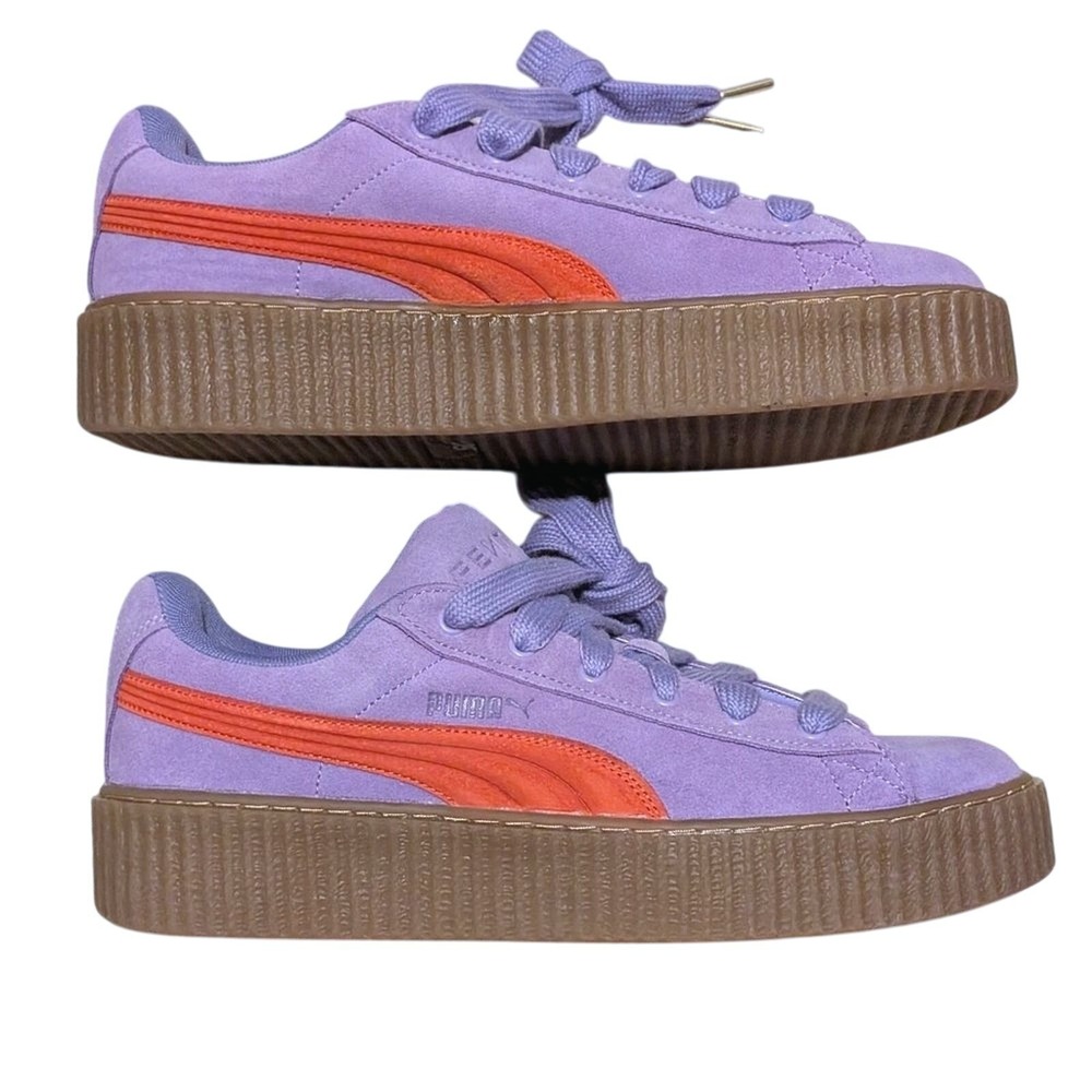 Puma X Fenty Womens 12 Phatty Creeper Purple Red Athletic Shoes Sneakers NEW